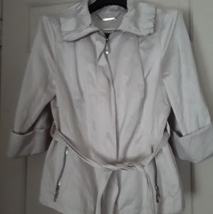 WHBM Light Sliver Grey Coat Small